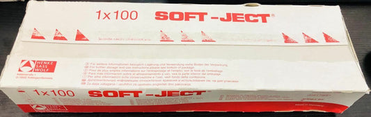 New Box of 100 HSW Soft-Ject Sterile Sealed 3mL Single Use Centric Syringes