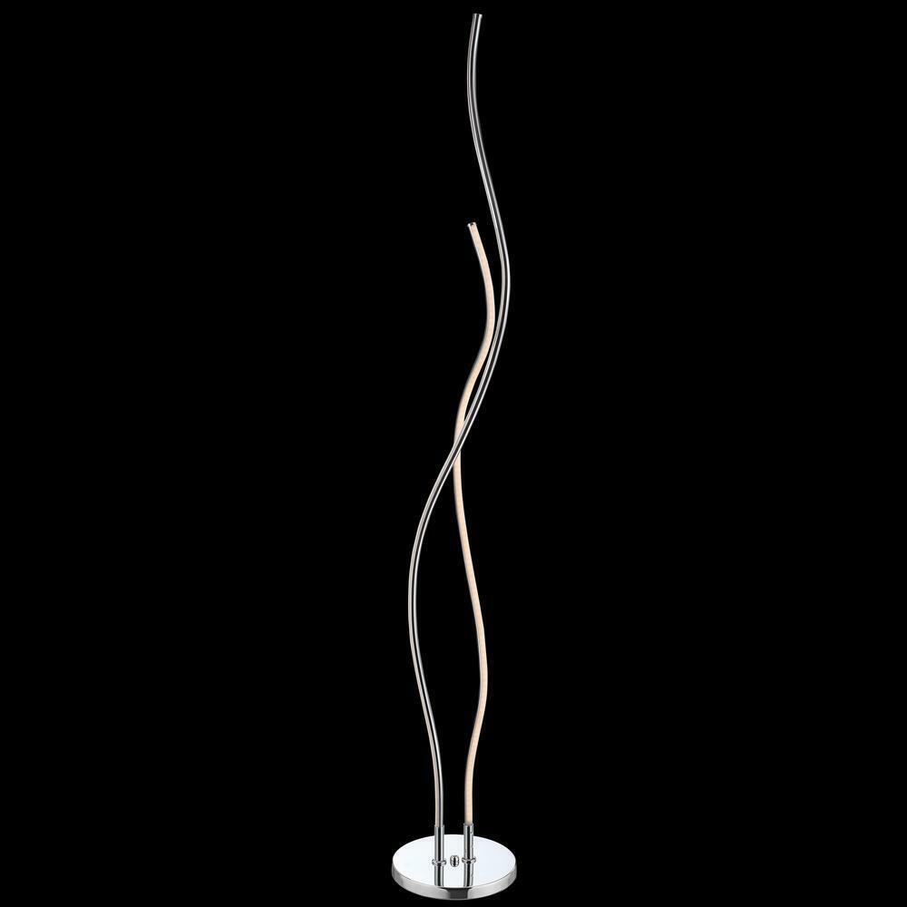 JONATHAN Y Cairo 63.75 in. Chrome Integrated LED Floor Lamp