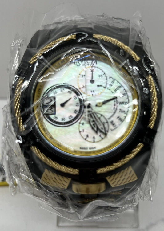 Invicta 19422 Reserve 56mm Bolt Zeus Tria Swiss Quartz Bracelet Watch NEW NO BOX