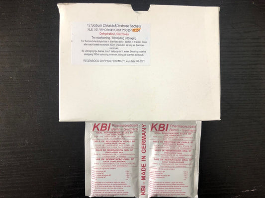 12 Sodium Chloride & Dextrose Sachets MT2D1