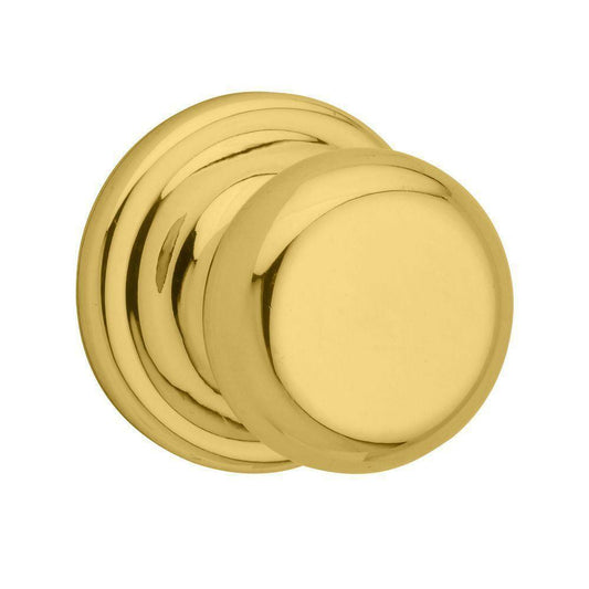 Kwikset 97200-787 Signature Series Juno Passage Knobset, Polished Brass