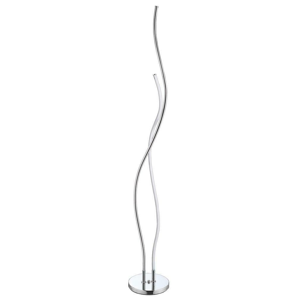 JONATHAN Y Cairo 63.75 in. Chrome Integrated LED Floor Lamp