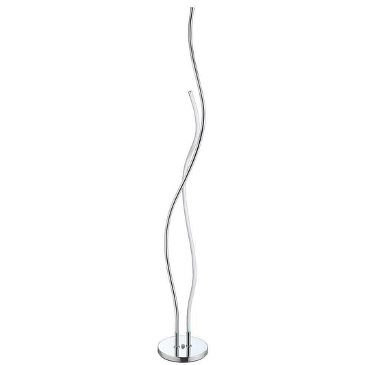 JONATHAN Y Cairo 63.75 in. Chrome Integrated LED Floor Lamp