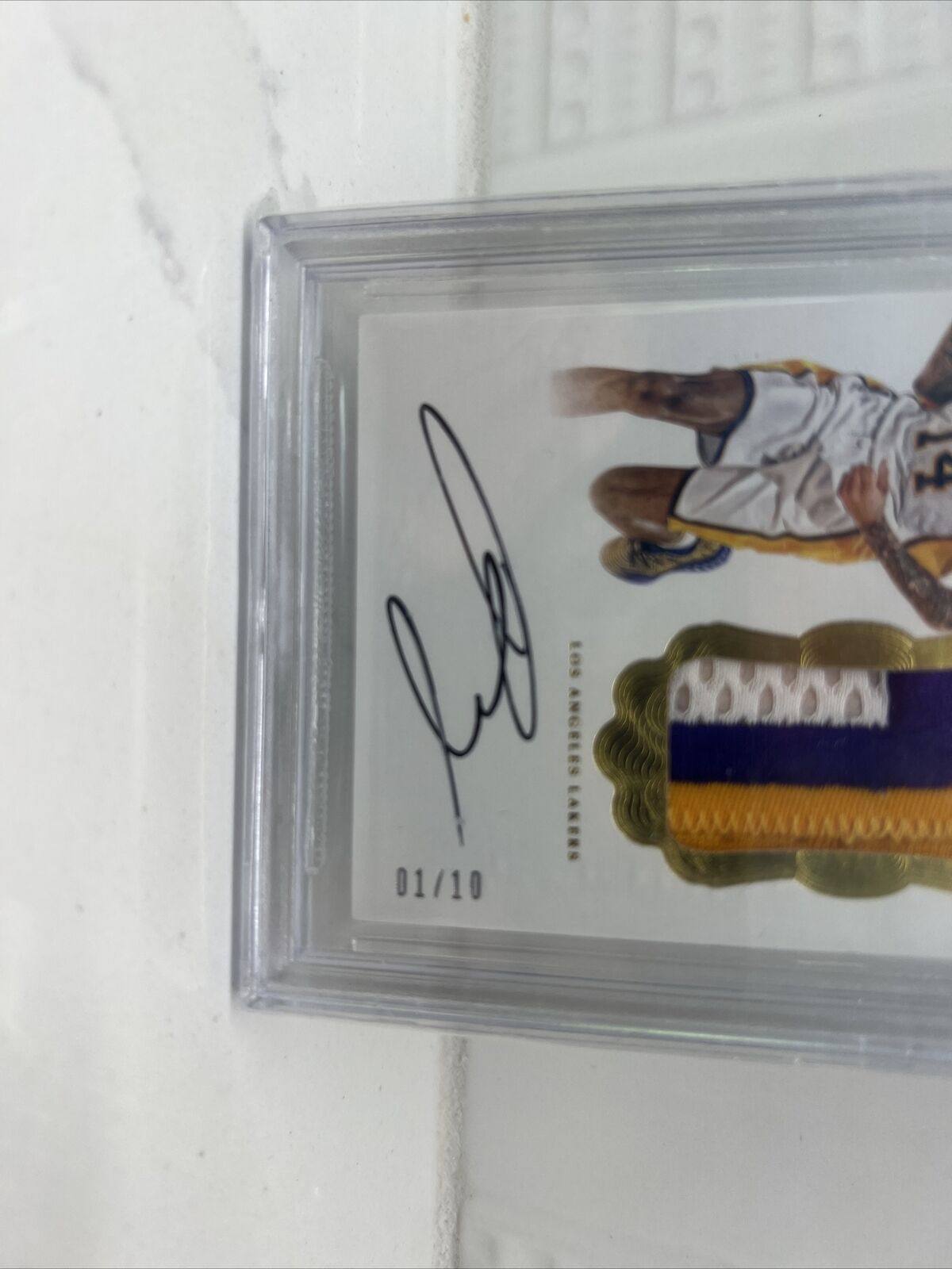 2016-17 Panini Flawless Brandon Ingram RPA Rookie lPatch 3 Color Auto /10