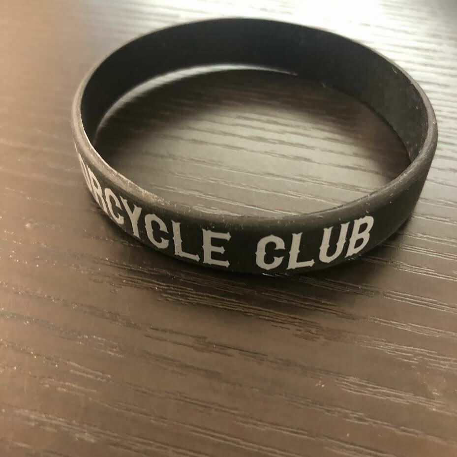 NEW Lot Of 20 Rubber Hand Bands  Bracelets "BLACK REBEL MOTOCYCLE CLUB"