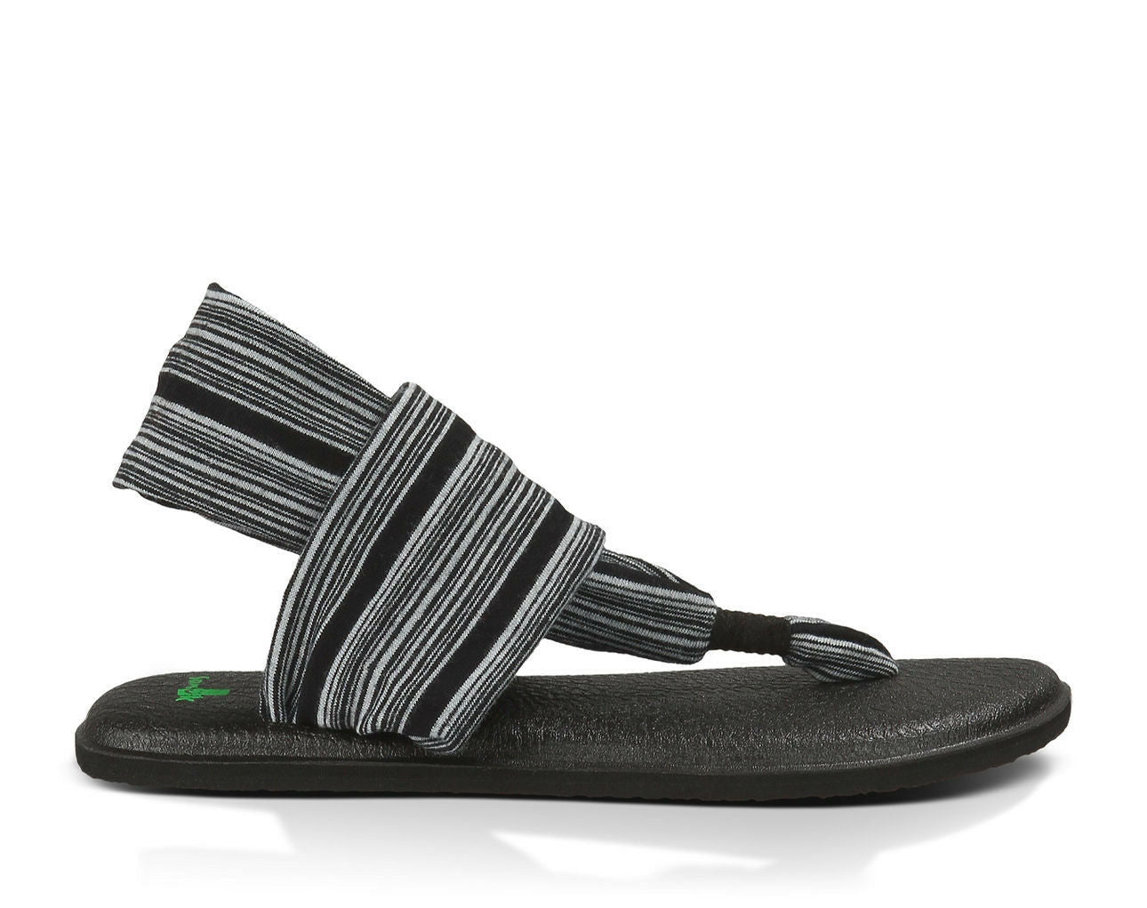 Sanuk Women's Yoga Sling 2 Flip Flop Black/White Sizes 6 & 7