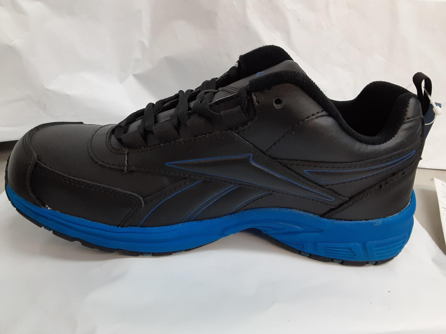 Reebok Work- Oxford-Black/Blue - RB4830- Size 9 Wide- MENS- NEW - OPEN BOX