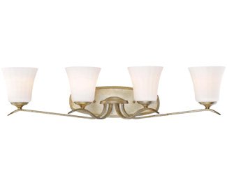 Minka Lavery Wall Light Fixtures 3444-582 Laurel Estate Wall Bath Vanity Lighting, 4-Light 400 Watts, Brio Gold