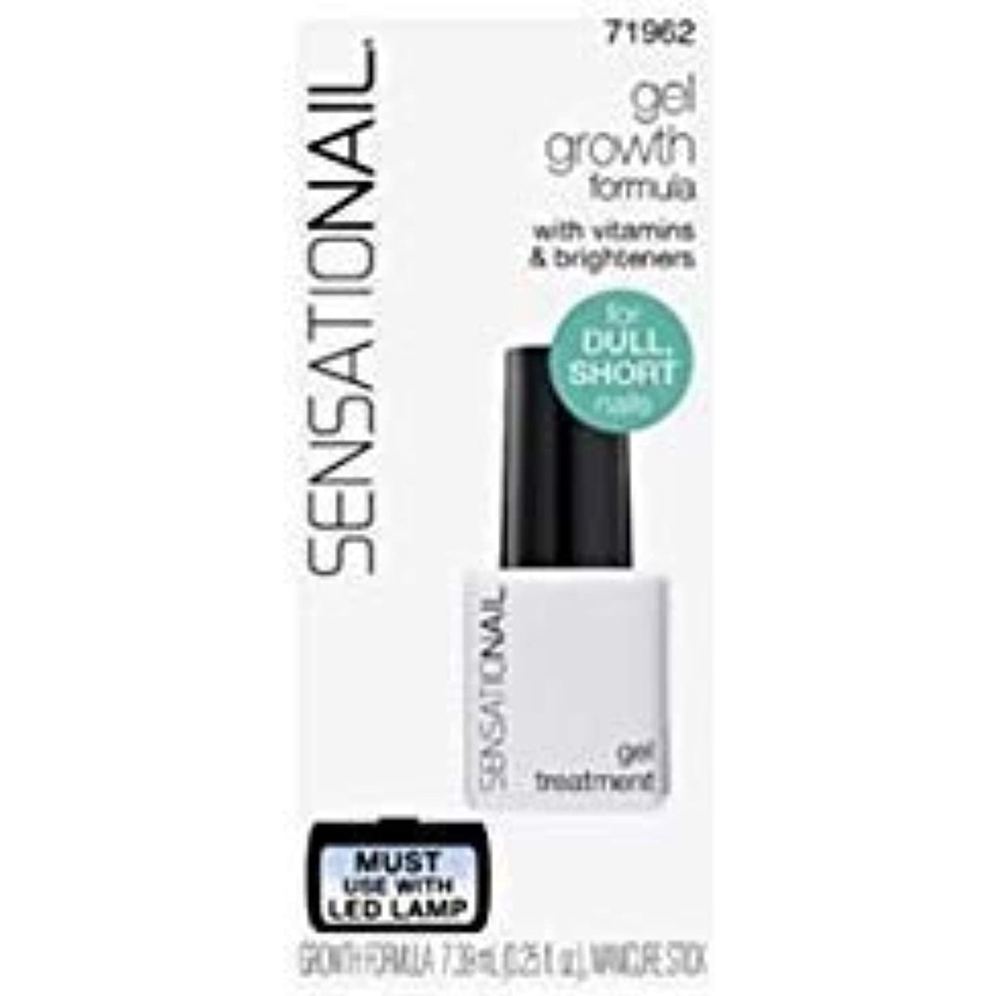 SensatioNail Nail Growth Formula Gel Treatment 71962, 0.25 fl oz