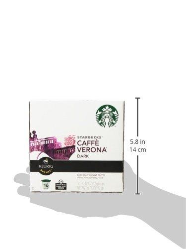 Starbucks Cafe Verona Dark Roast K-cups case of 4/16 (64 count) BB November 2019