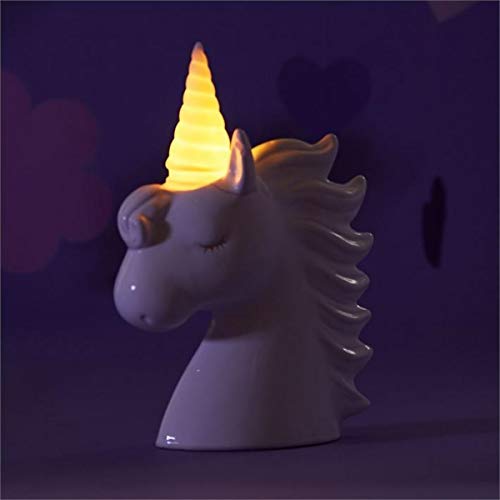 Myxx LED Night Light Unicorn Head Coin Bank, 10 1/2 Inch