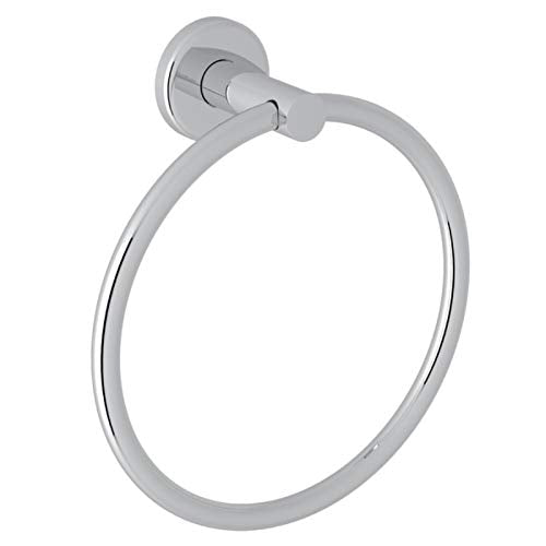 ROHL LO4APC, Lombardia Towel Ring  7", Polished Chrome