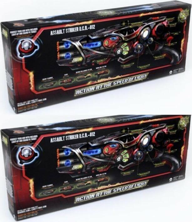 Lot of 2 Wowwee Light Strike Assault Striker With Simple Target - Red New in Box