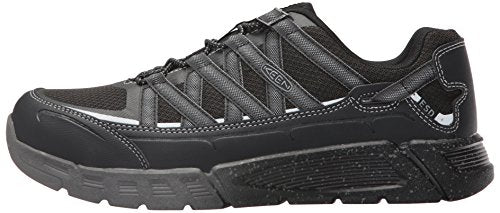 KEEN Utility Men's Asheville Alloy Toe ESD Industrial and Construction Shoe, Black/Raven, 9 D US