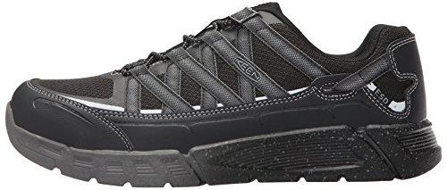 KEEN Utility Men's Asheville Alloy Toe ESD Industrial and Construction Shoe, Black/Raven, 9 2E US