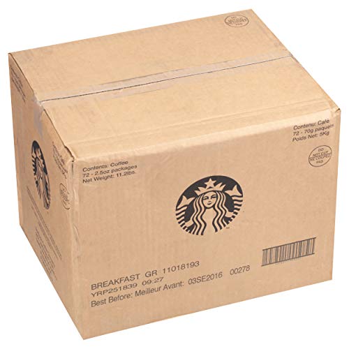 Starbucks Breakfast Blend 72 Individually Wrapped Packs BEST By 12/2019