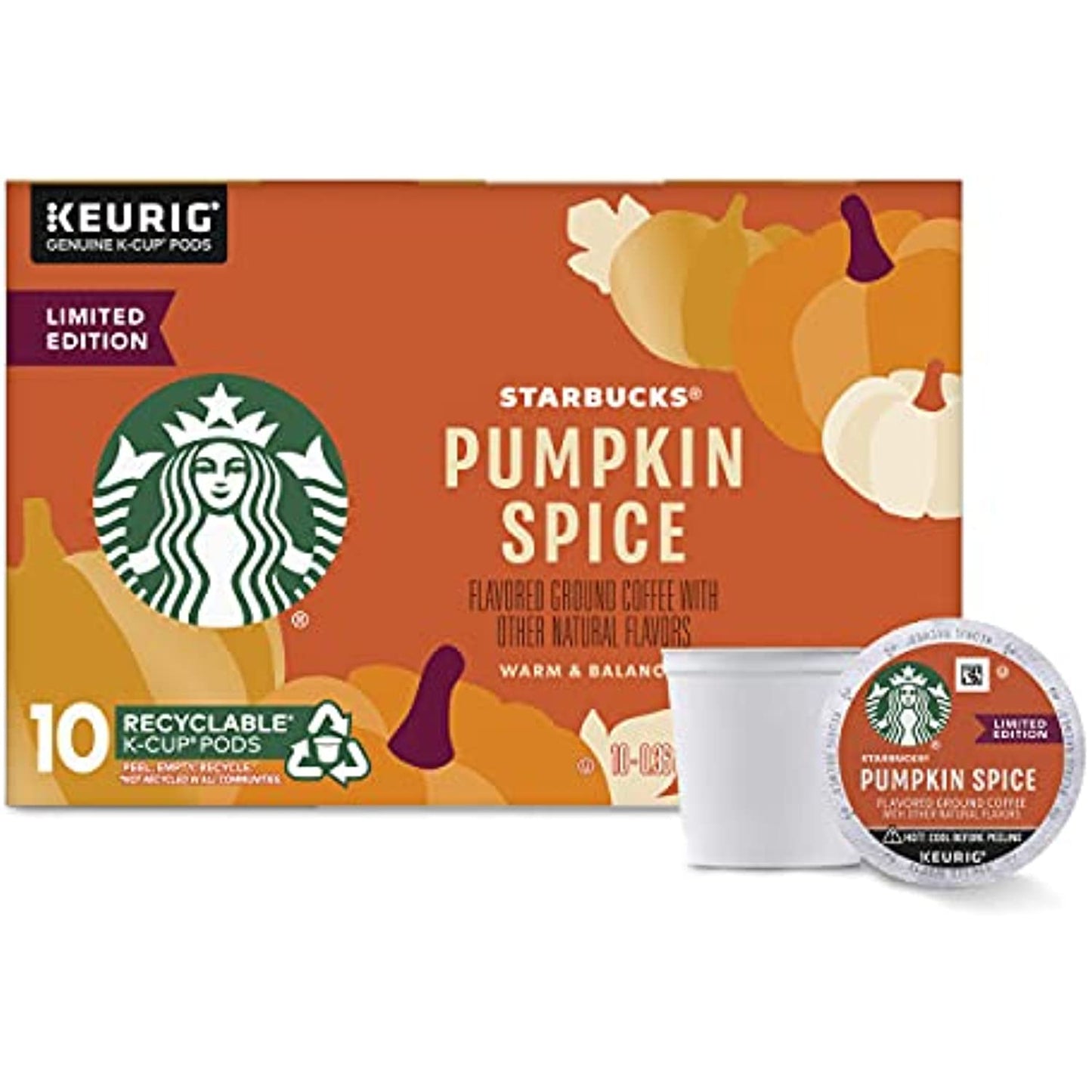 Starbucks Limited Edition Pumpkin Spice Flavored Coffee K-Cups 120 Count