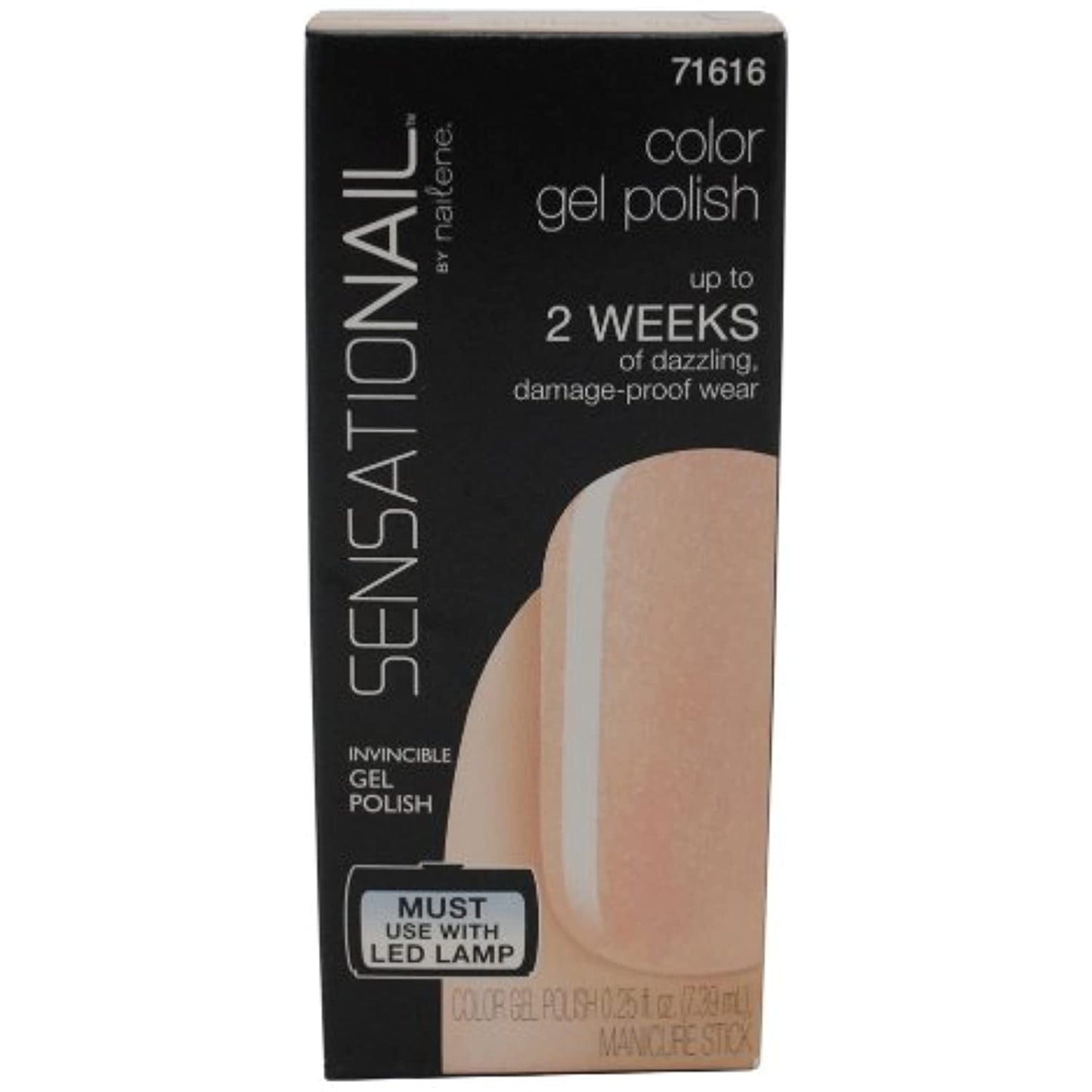 SensatioNail by Nailene -Color Gel Polish- Amber Lights 71616 .25 oz- NEW