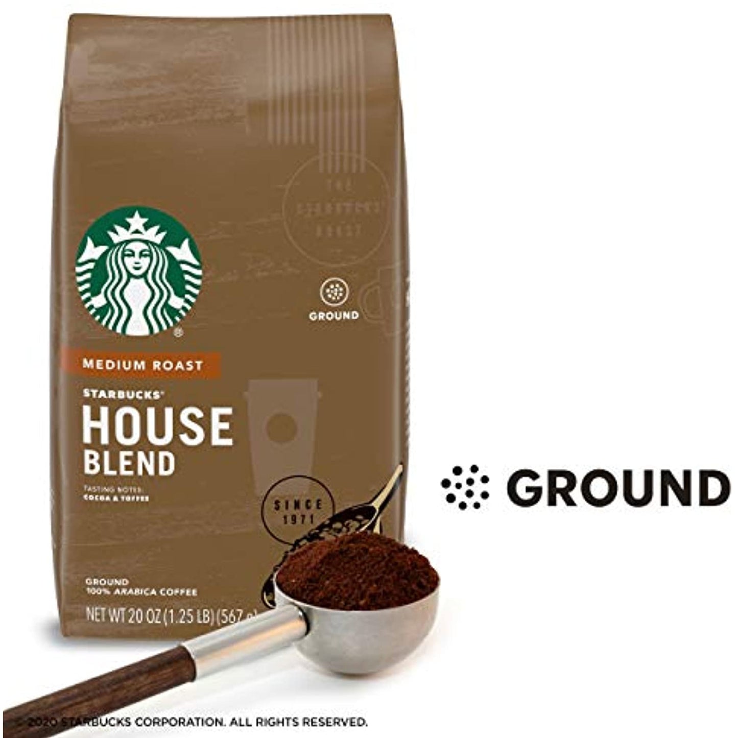 Lot of 8 Starbucks House Blend Ground Coffee 20oz Bags Best Before May 2020