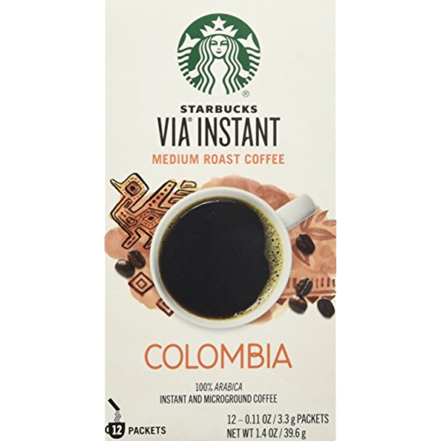 Starbucks Colombia VIA Instant Coffee 144 Count Best Before 12/21