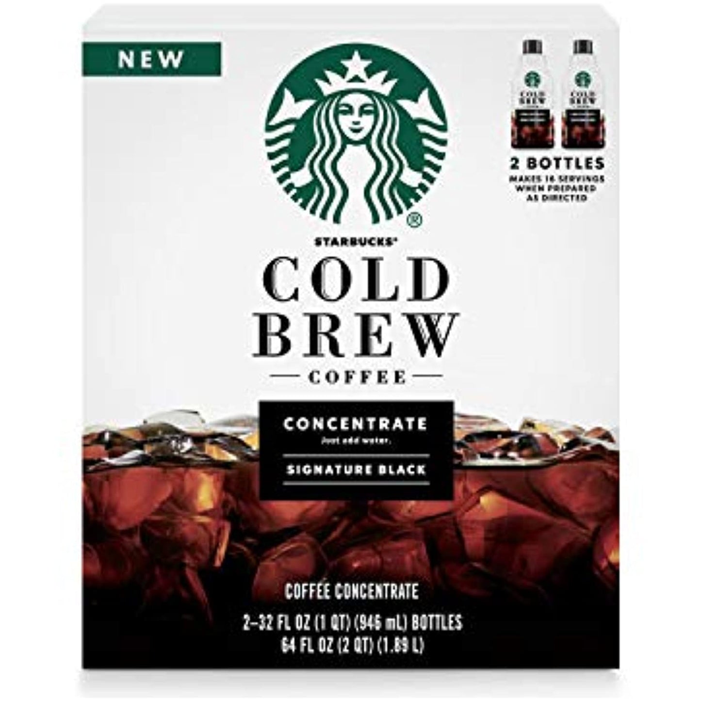 Starbucks Coffee Cold Brew Concentrate 4 Bottles of 32 fl oz 128 oz Total READ !