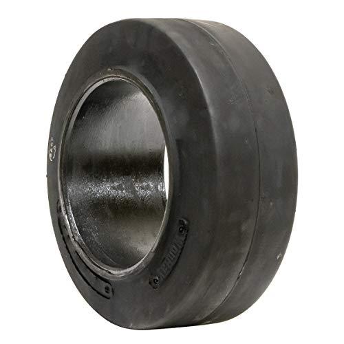 NEW CROWN 14X5X10 Solid Flat Black Smooth Forklift Tire