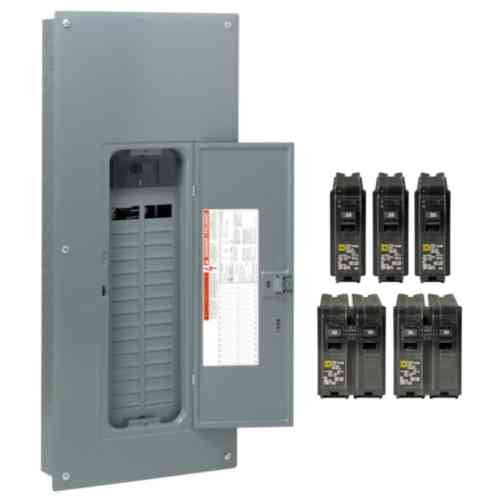 Square-D 200-Amp 30-Space 60-Circuit Indoor Main-Breaker Box Panel Load-Center