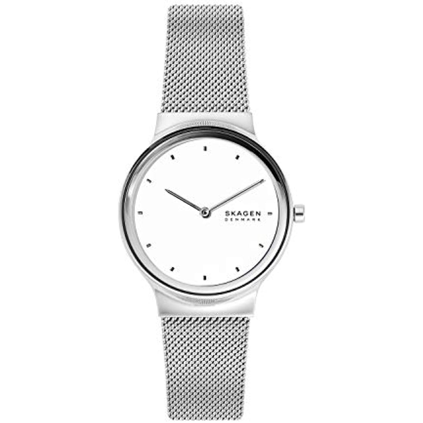 Skagen Women's Freja Quartz Watch Stainless Steel Mesh Strap, Silver NO BOX