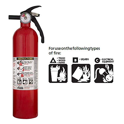 Kidde FA110 Multi Purpose Fire Extinguisher 1A10BC, 1 Pack