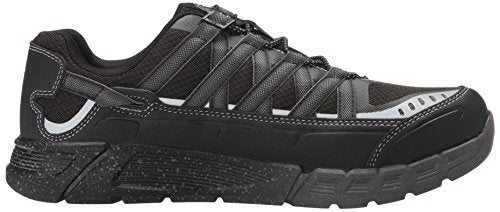 KEEN Utility Men's Asheville Alloy Toe ESD Industrial and Construction Shoe, Black/Raven, 8.5 D US