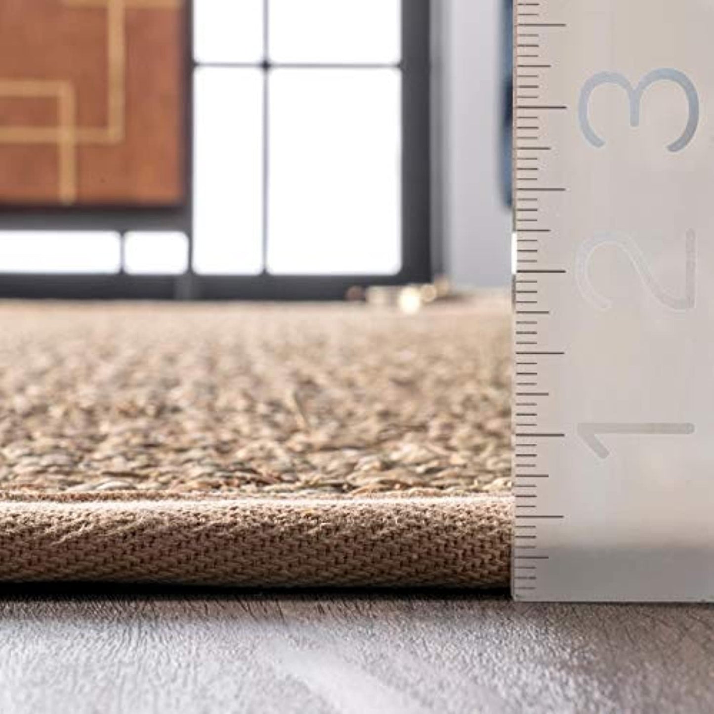 NuLoom Elijah Natural Seagrass Farmhouse Area Rug, 2' 6" x 4', Beige