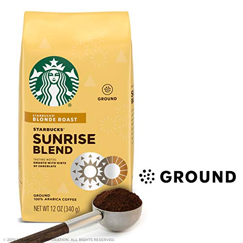 12 PACK Starbucks Sunrise Blend Blonde Roast Ground Coffee BEST BEFORE 11/2019