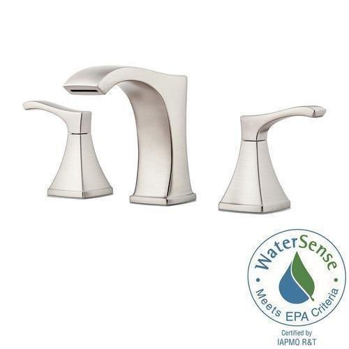 Pfister Venturi 8" Widespread 2-Handle Bathroom Faucet - Brushed Nickel LF-049-VNGS