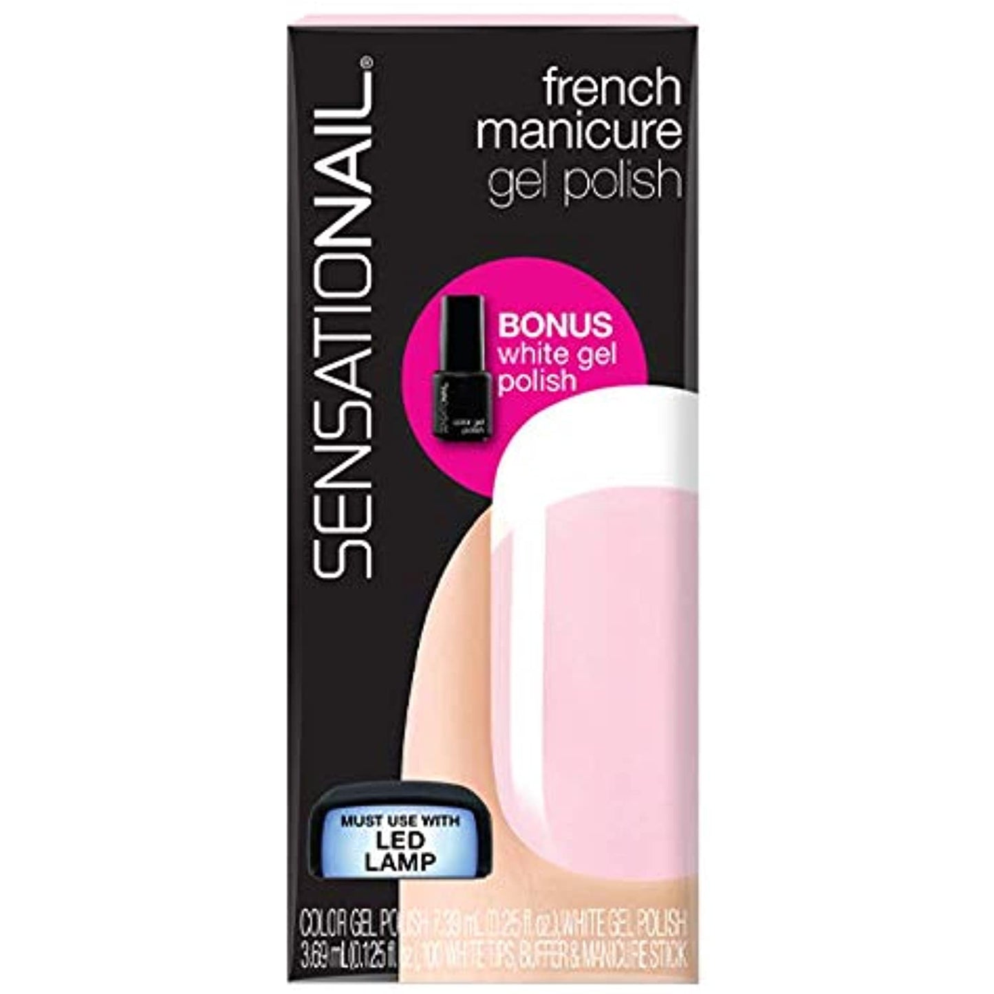 Nailene Gel Polish, French Manicure, Clear 71632 1 kit