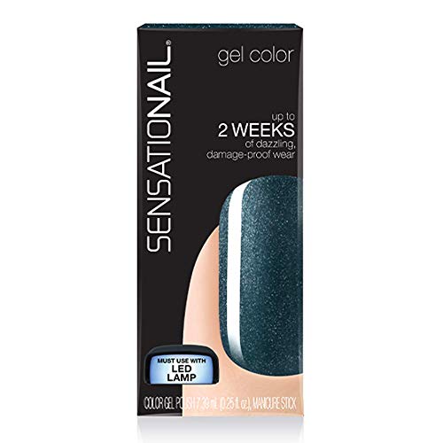 SensatioNail Color Gel Polish Ocean Sparkle .25 fl oz Lot of two