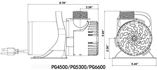 Lifegard AquaticsR800003 5300 PG Water Pump, 5284 GPH