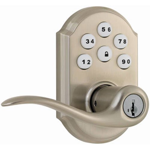 Kwikset 99110-008 SmartCode Electronic Lock with Tustin Lever, Nickel- Salvaged