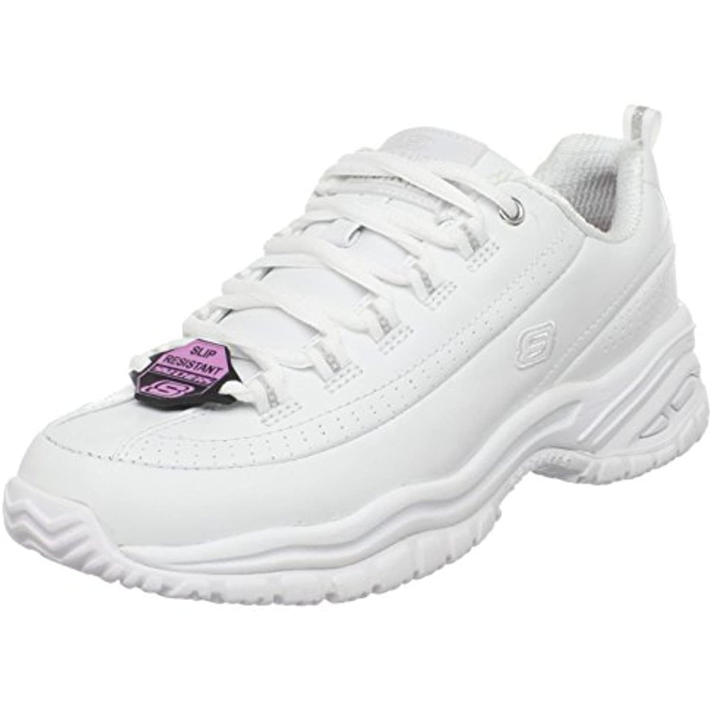 Skechers for Work, Women, "Softie", SR, White Sneaker, Size: 8 EXTRA WIDE