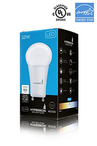 Hyperikon LED Bulb, 9.5W, 2700K, E26, Warm Glow, 800 Lumuns, 300 beam angle