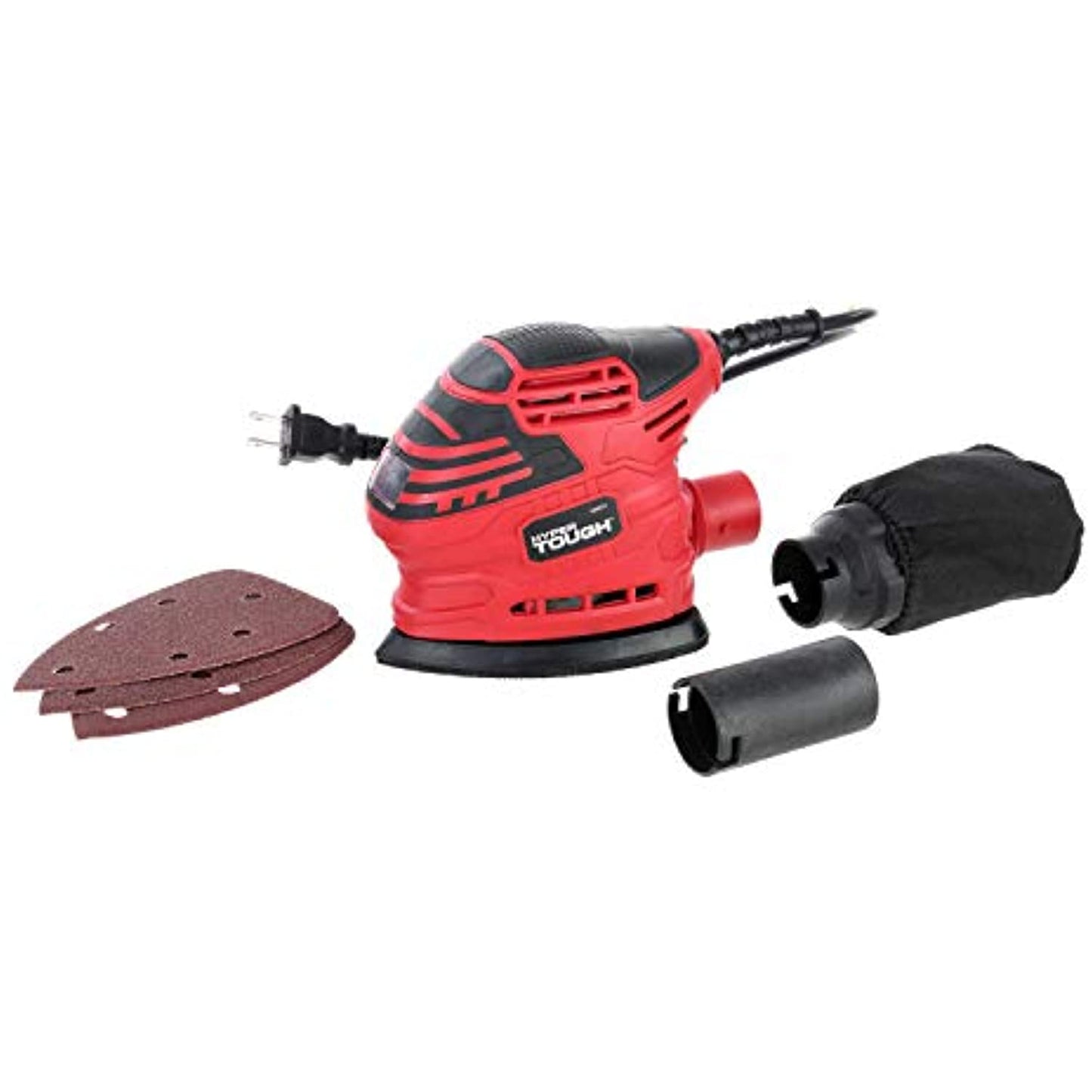 Hyper Tough 1.5-Amp Detail Sander with Sand Paper, Corded, AQ20037G