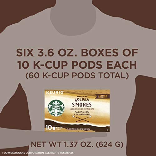 HUGE LOT 300 Starbucks Golden S'mores Blonde Roast K-Cup Best Before 12/2019