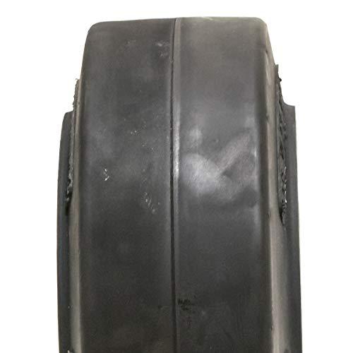 NEW CROWN 14X5X10 Solid Flat Black Smooth Forklift Tire