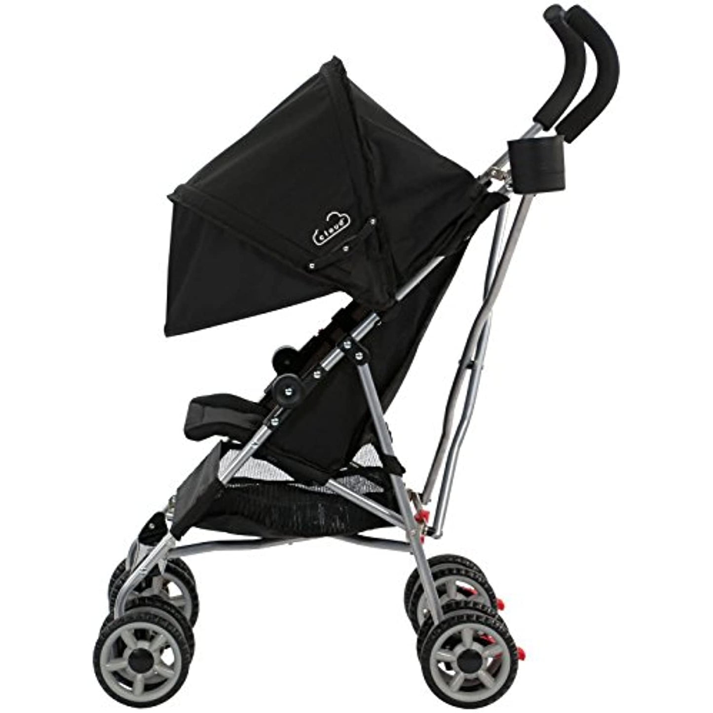 Kolcraft Cloud Lightweight Umbrella Stroller with Large Sun Canopy, Black