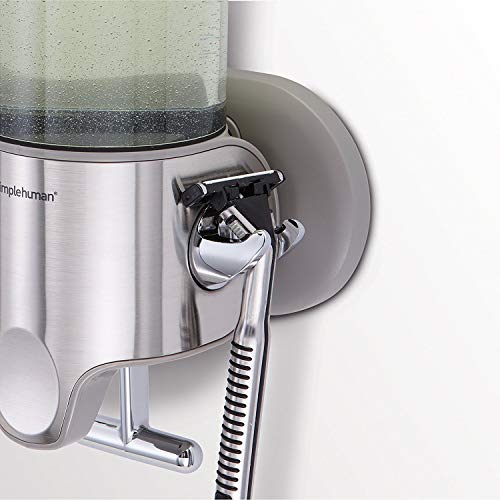 simplehuman Triple Wall Mount Shower Pump, 3 x 15 fl. oz. Shampoo and Soap