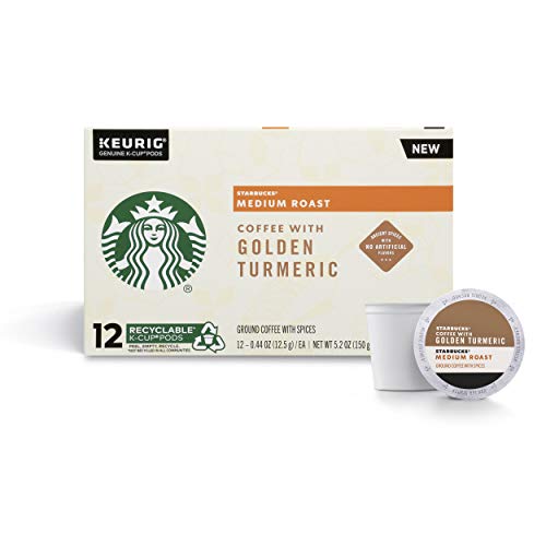 Starbucks 72 K Cups with Golden Turmeric for Keurig Brewers Best Before 10/2020