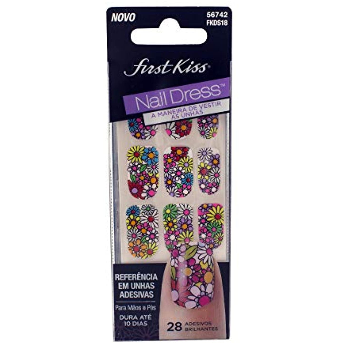 Kiss Nail Dress Strips, 56742, Halter, 28 strips -LOT OF TWO -NEW