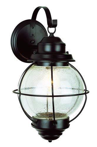 Trans Globe Lighting 69904 BK Outdoor Catalina 19" Wall Lantern, Black