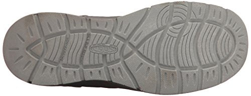 KEEN Utility Men's Asheville Alloy Toe ESD Industrial and Construction Shoe, Magnet/Racing Red, 9.5 2E US