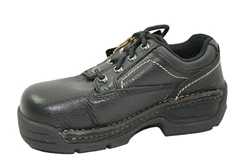 Hytest K17150 Womens Opanka Slip-Resistant, Electrical Hazard, Steel Toe Oxford Work Shoes, Black (8.5W US)