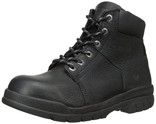 WOLVERINE Marquette S&OR, Non Steel Toe 6" Work Boot Men 7.5 Black, W04736